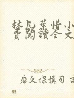 林凡叶惜小说免费阅读全文最新8179