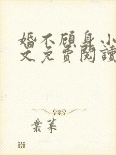 婚不顾身小说全文免费阅读