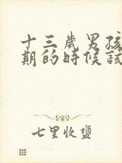 十三岁男孩叛逆期的时候该怎么跟他沟通