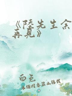 《陆先生余生不再见》