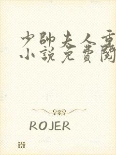 少帅夫人重生了小说免费阅读全章