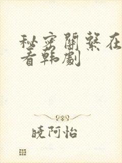 秘密关系在线观看韩剧