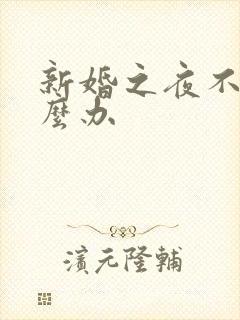 新婚之夜不会怎么办