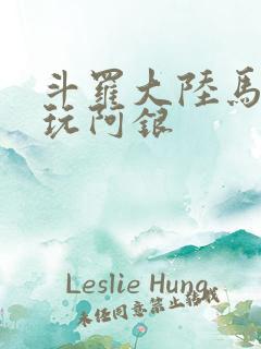 斗罗大陆马红俊玩阿银