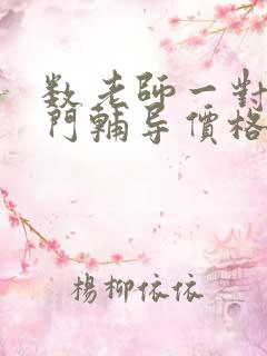 数老师一对一上门辅导价格