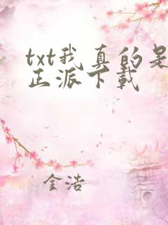 txt我真的是正派下载