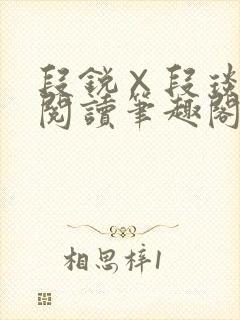 段锐×段琰免费阅读笔趣阁全文