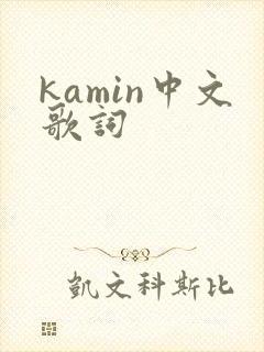 kamin中文歌词