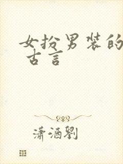 女扮男装的小说 古言