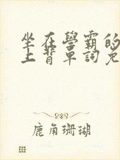 坐在学霸的棍子上背单词免费观看