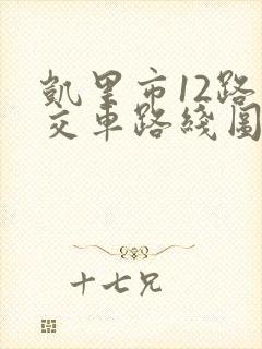 凯里市12路公交车路线图