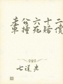 老公六十二岁被车撞死赔偿多少钱?