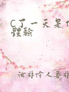 C了一天是什么体验