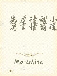 先虐后甜小说推荐言情霸道总裁