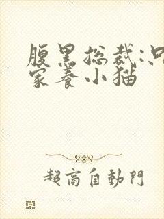 腹黑总裁:只疼家养小猫