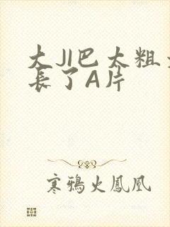 大JI巴太粗太长了A片