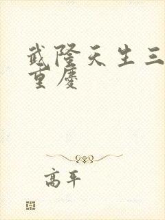 武隆天生三桥到重庆