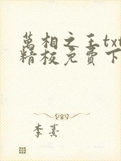 万相之王txt精校免费下载