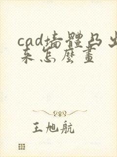 cad墙体凸出来怎么画