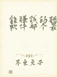 能赚钱的听小说软件哪个最好