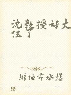 沈教授好大含不住了