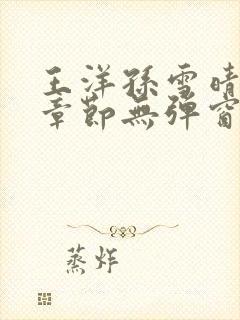 王洋孙雪晴最新章节无弹窗笔趣阁