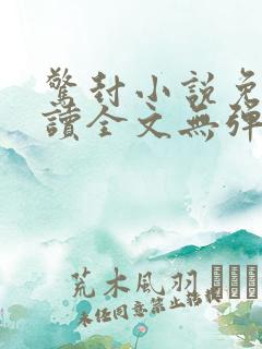 惊封小说免费阅读全文无弹窗笔趣阁