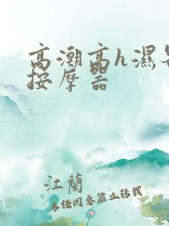 高潮高h湿各种按摩器