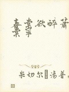 春棠欲醉萧厌宋棠宁