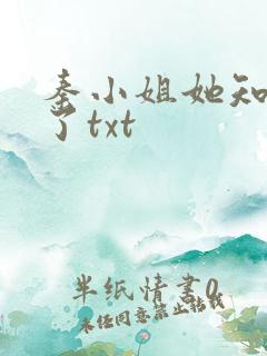 秦小姐她知道错了txt