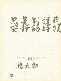 只是别让我拥有安静的时候什么歌