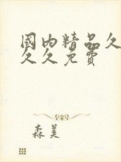 国内精品久久久久久免费