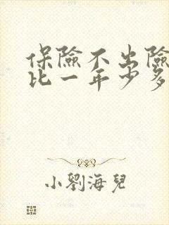 保险不出险一年比一年少多少