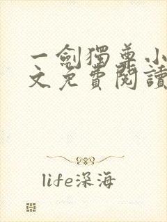 一剑独尊小说全文免费阅读txt完结版