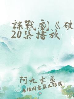 谍战剧《破绽》20集播放