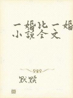 一婚比一婚还高小说全文
