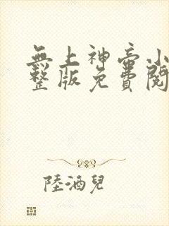 无上神帝小说完整版免费阅读