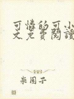 可怜的可小说全文免费阅读