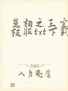 万相之王完本精校版txt下载