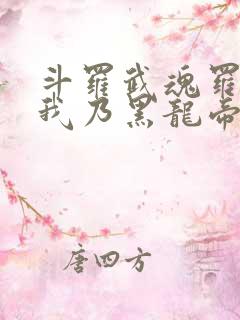 斗罗武魂罗三炮我乃黑龙帝君