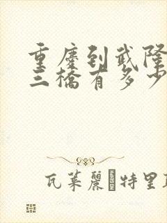 重庆到武隆天生三桥有多少公里