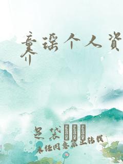 童瑶个人资料简介