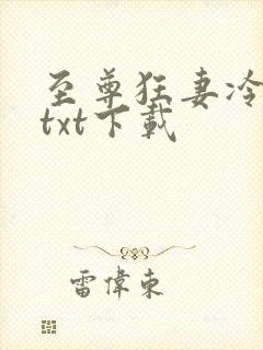至尊狂妻冷若雪txt下载