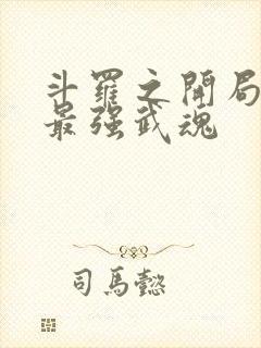 斗罗之开局觉醒最强武魂