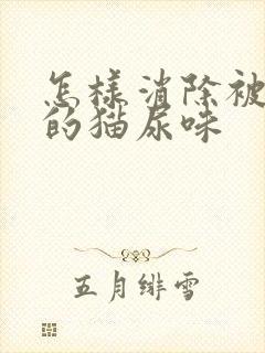 怎样消除被子上的猫尿味