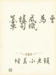 怎样成为曹操专车司机