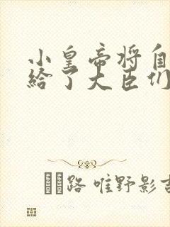 小皇帝将自己赏给了大臣们