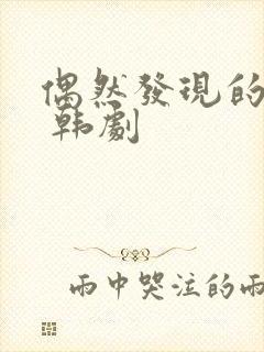 偶然发现的一天 韩剧