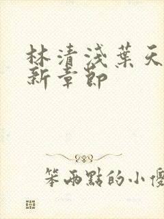 林清浅叶天赐最新章节