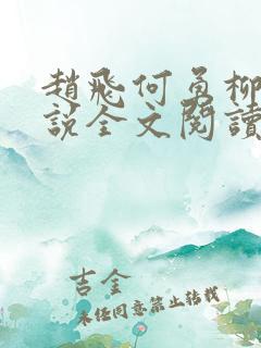 赵飞何勇柳颖小说全文阅读最新章节